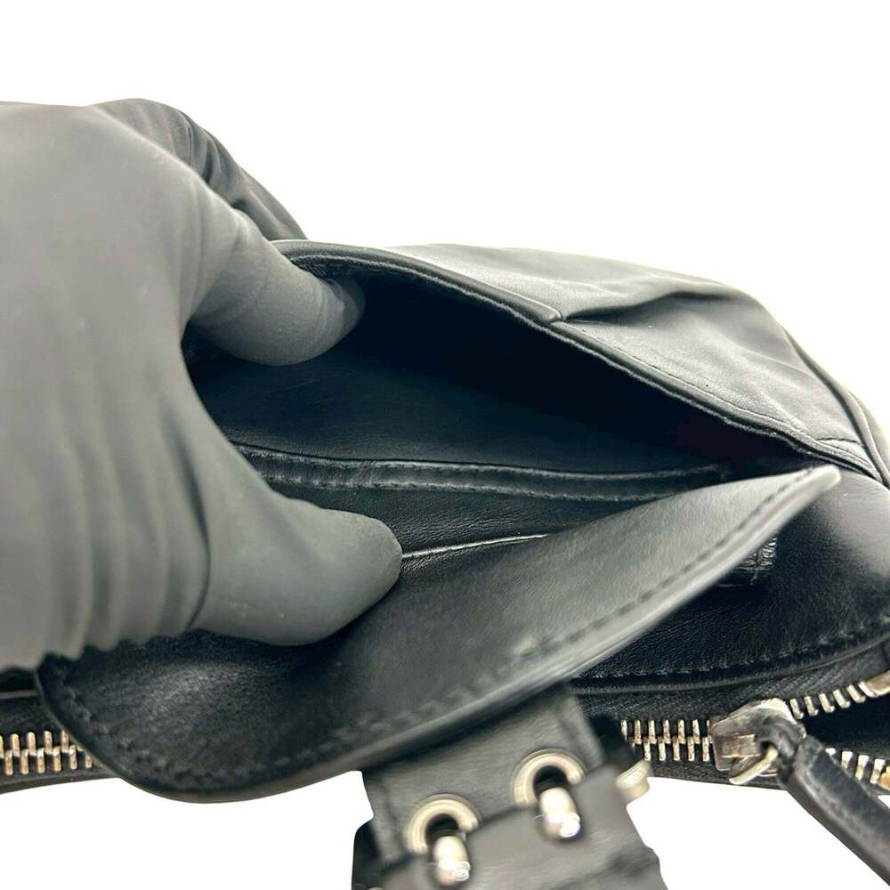 CHRISTIAN DIOR Black Leather Shoulder Bag - Picture 10 of 10